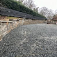 Granite base for turf