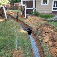 french drain installation charlotte NC - Landmark AOS