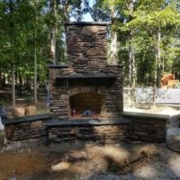 hardscape fireplace landmark AOS Charlotte NC